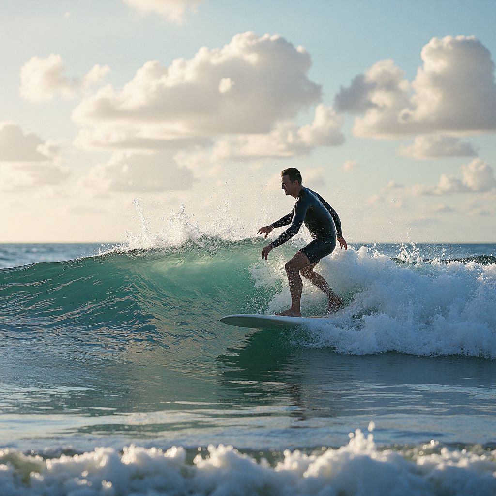 Surfing Gold Coast waves