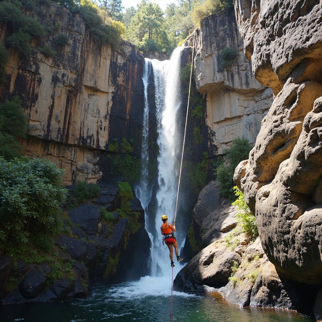 Abseiling Grampians waterfalls