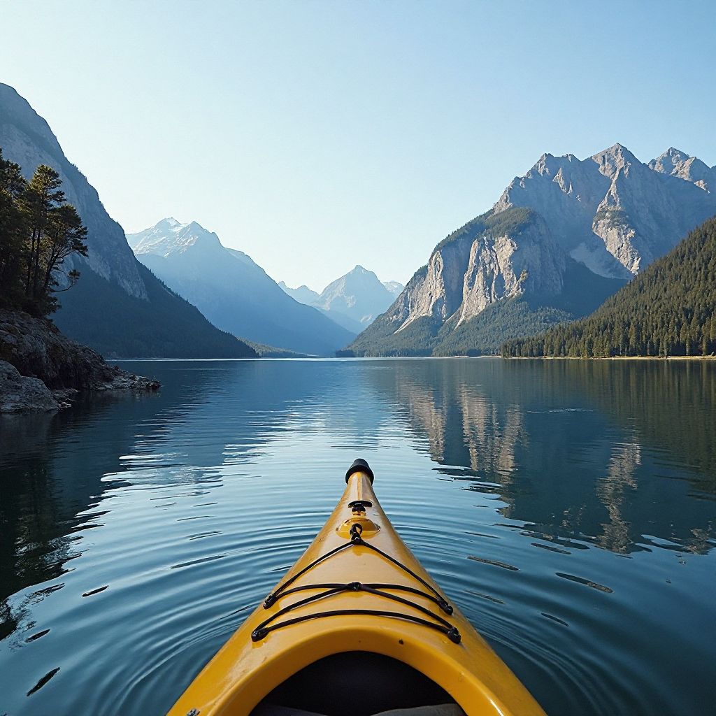 Kayaking Tasmania wilderness